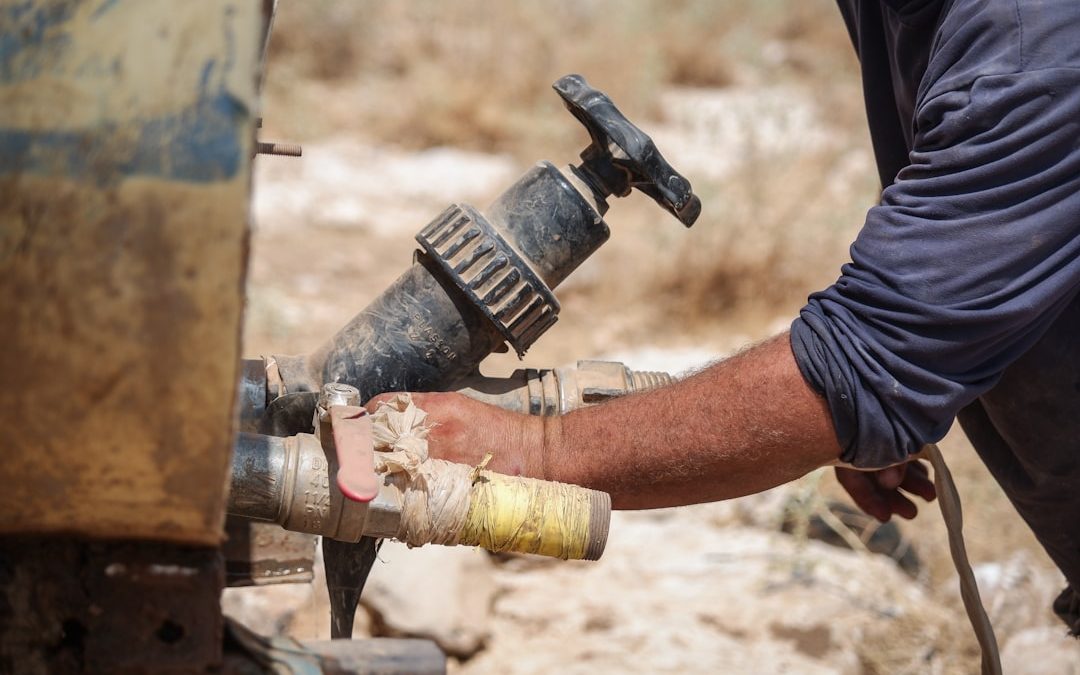 Photo water purification service maintenance