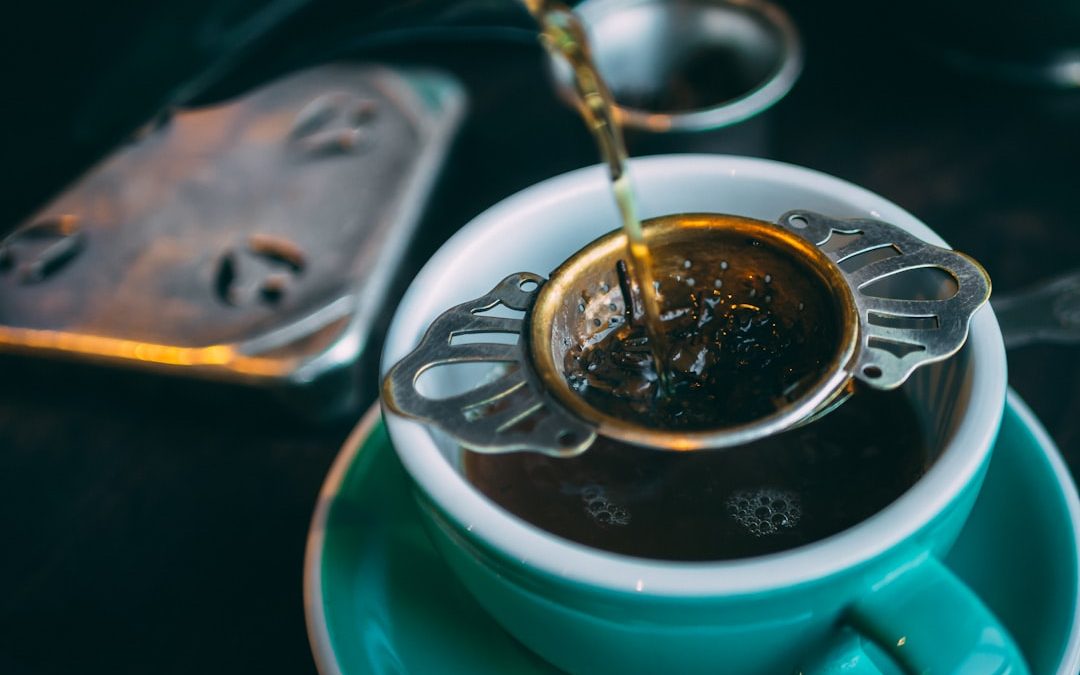 Photo tea and coffee flavor